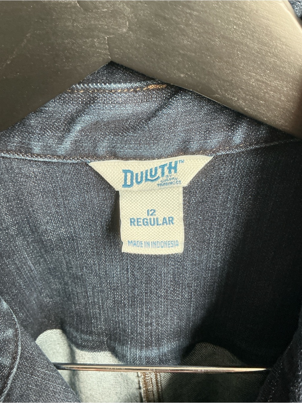 Women’s Blue Denim Workwear Jumpsuit - Classic Utility Style - Picture 2 of 14